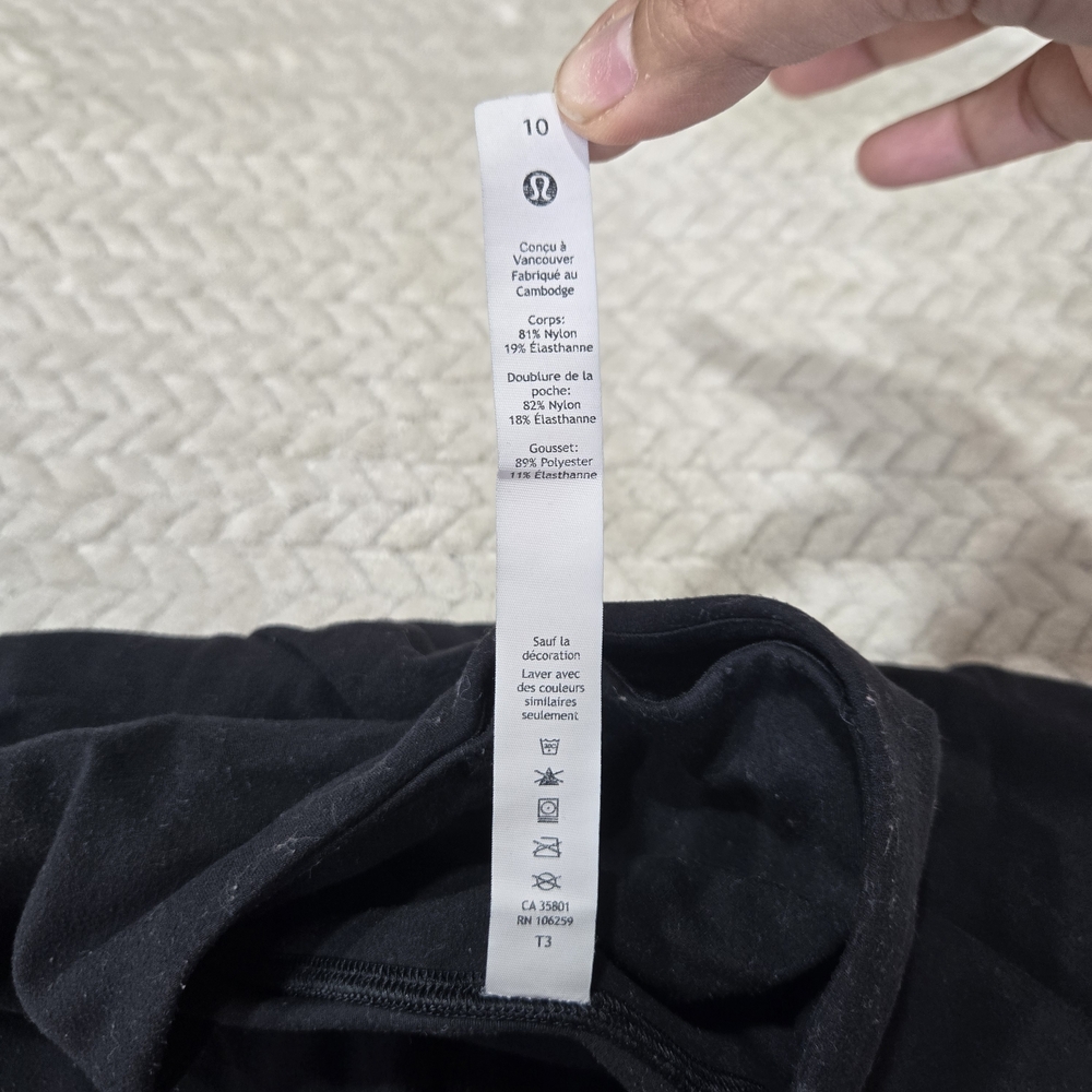 Lululemon Pants Womens Size 10 Black Align High Rise Mini Flared Yoga Stretchy - Picture 3 of 11